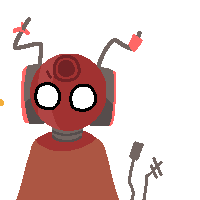 an animated lineless emoji of nine from 17776 as an iterator, annoyed because a yellow hand is poking them from the left.
